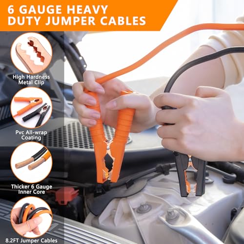 Car Emergency Kit with Portable Air Compressor - Roadside | Hand Tools - Image 5