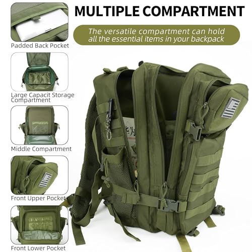 gracedon Tactical Backpack - Military Molle Bag 3 Days - Image 3