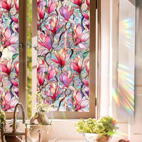 Pink Window Film, Privacy Protection Static Clings - Image 2