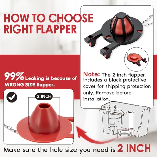 Universal Toilet Flush Valve Replacement Kit, Height - Image 6