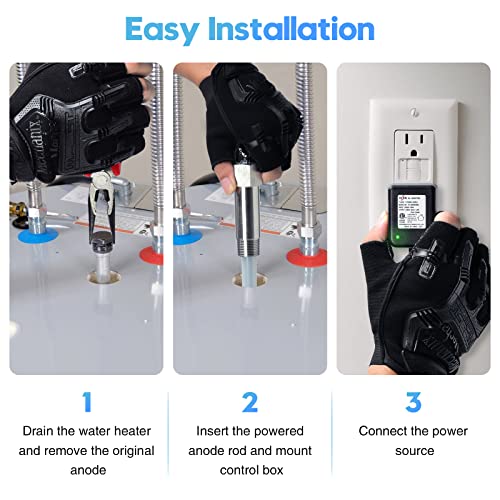 Briidea Powered Anode Rod for Water Heater, 40-89 Gallon Tank - Image 7