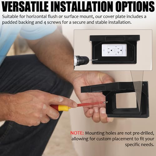 (2-Pack) RV Exterior Power Outlet Cover Plate | Home Repair - Image 6