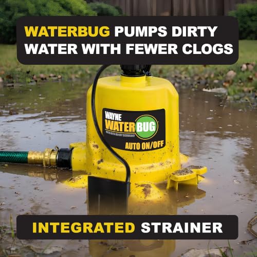 WAYNE WaterBug AUTO 1/6 HP Submersible Water Removal Pump 1350 - Image 8