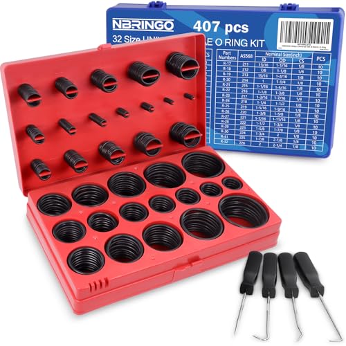 826 Pcs Universal SAE & Metric Rubber O Ring Assortment Kit - Image 2