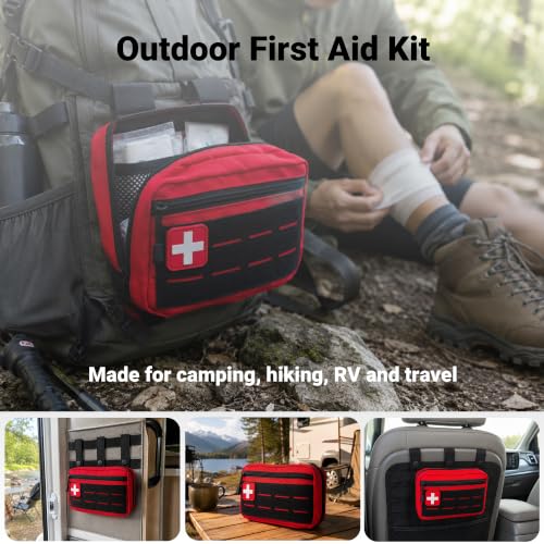 Hiking First Aid Kit Backpacking Emergency Bag for Hunting - Image 4