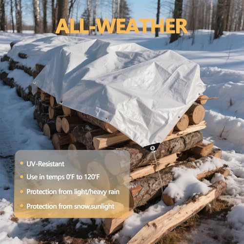 16 Mil Ultra Thick 8x10 Ft Small Tarps Heavy Duty Waterproof - Image 5