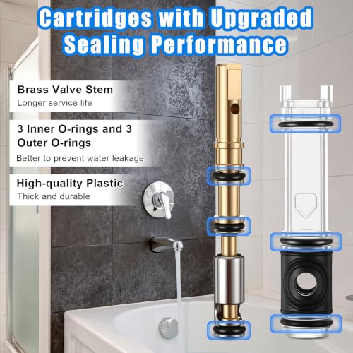2 Pack Shower Cartridge Replacement Compatible with Moen - Image 5