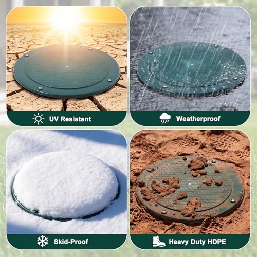 1 Pcs 12'' Heavy Duty Cover Lid for Corrugated Pipe - Image 7