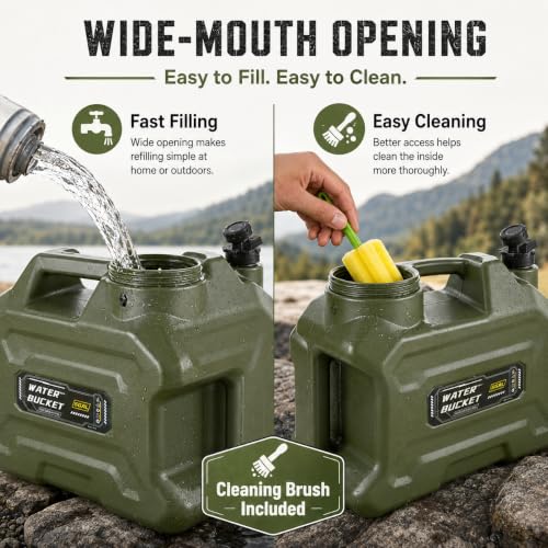5 Gallon Camping Water Jug with Spigot, Leakproof Water Container - Image 6
