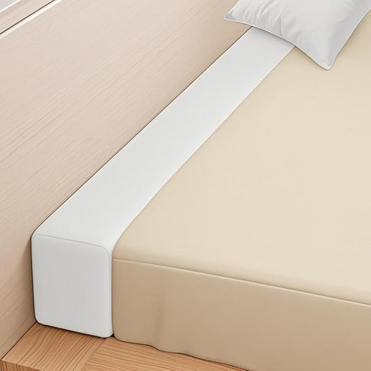 Bed Gap Filler,High-Density Bed Crack Filler with Removable Cover,Mattress Extender for Headboard Gap,Spacer Filler Between Mattress and Wall,Bed Wedge Gap Filler,Full Size,rice-white,39"x6"x10"
