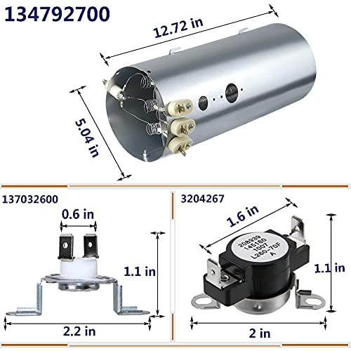 134792700 Dryer Heating Element Compatible with Electrolux - Image 3