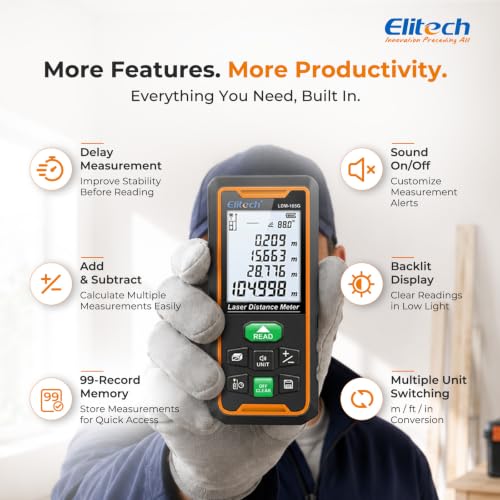 Elitech Green Laser Measuring Tool, Self-Calibration - Image 8