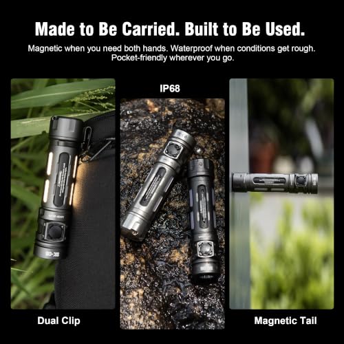 SK06 2400LM EDC High Lumens Flashlight with UV & Green Beam - Image 7