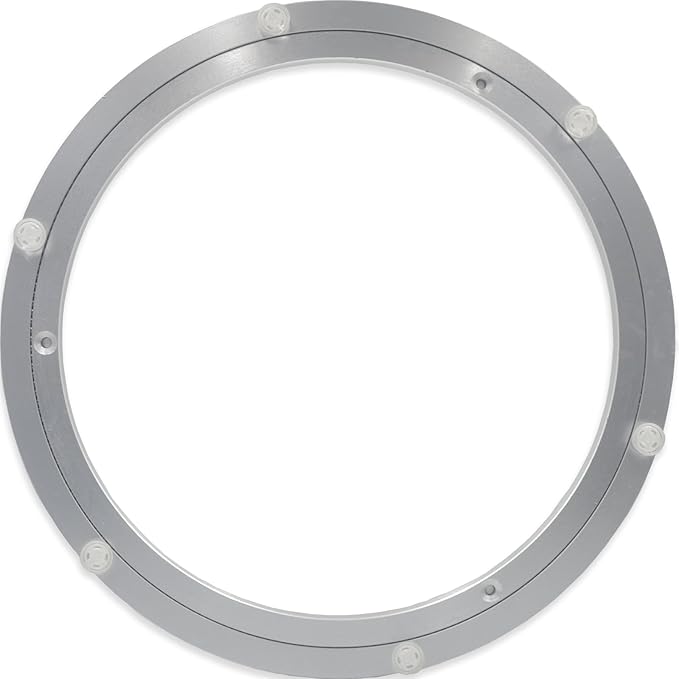 Lazy Susan Aluminum Bearing Metal Rotating Turntable Bearings Swivel Plate Hardware for Dining-Table Non-Slip and Workbench (16 Inchs) …