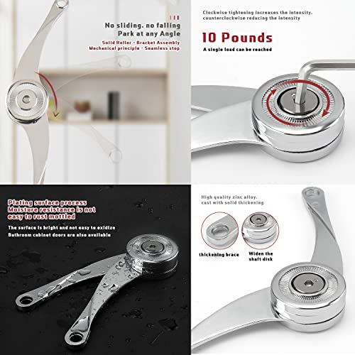 4 Pcs Heavy Duty Soft Close Lid Support Hinges | Hand Tools - Image 5