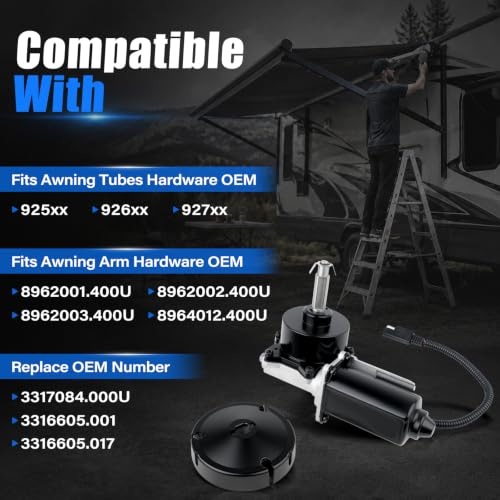 RV Awning Motor Drive Repair Compatible with Dometic 9200 - Image 3