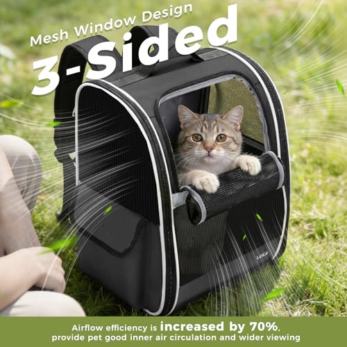Lekereise Dog Carrier Backpack for Small Medium Dogs Cats - Image 3