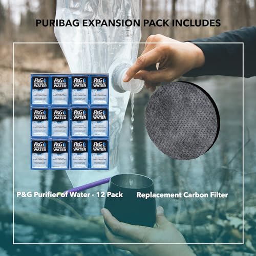 PURIBAG Refill Kit - Replacement Carbon Filter & 12x Water - Image 3