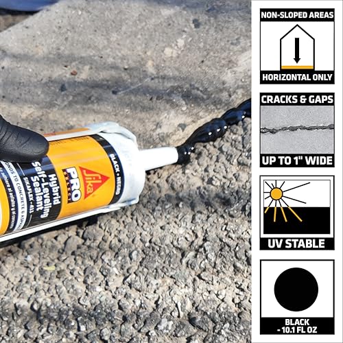 SIKA Sikaflex 411 Hybrid Self-Leveling Sealant Black 10.1 oz - Image 6