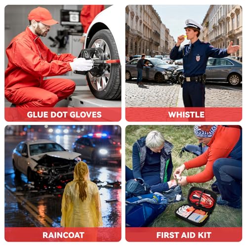 COOGEO 10PC Roadside Emergency Car Kit with Jumper Cables | Hand Tools - Image 7
