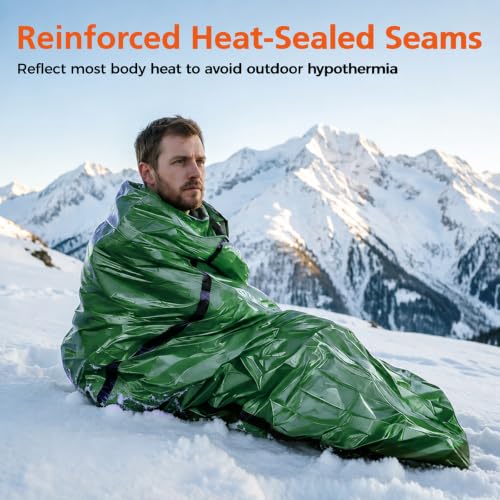PE Emergency Sleeping Bag for Survival Portable Thermal Bivy Sack - Image 5