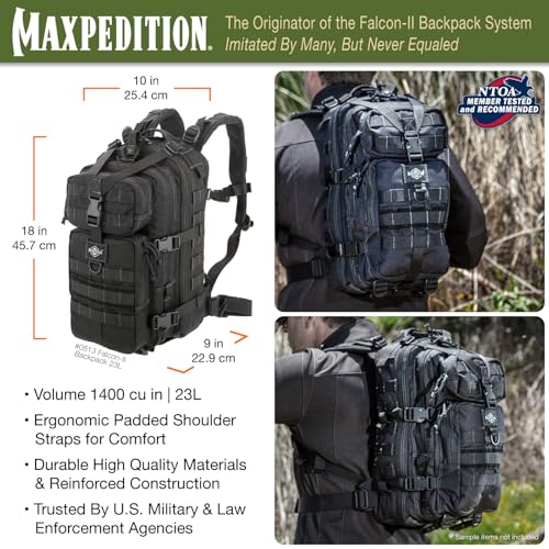 MAXPEDITION Falcon-II Backpack, 23L Tactical Backpack - Image 4