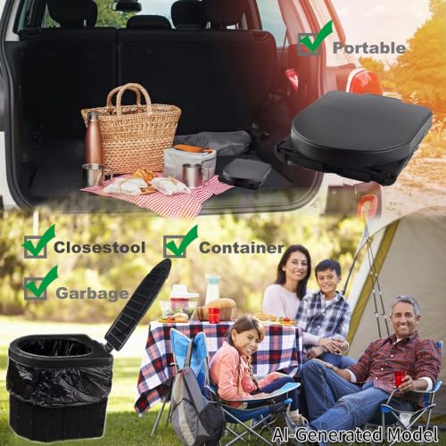 KINSPORY Camping Toilet, Portable Toilet for Adults & Kids - Image 7