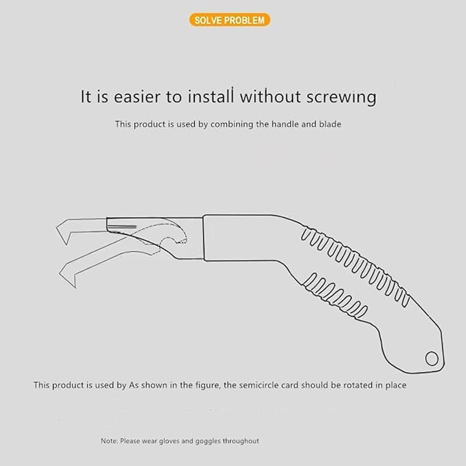 Grout Removal Tool,1 handle and 10 grouting saw blades