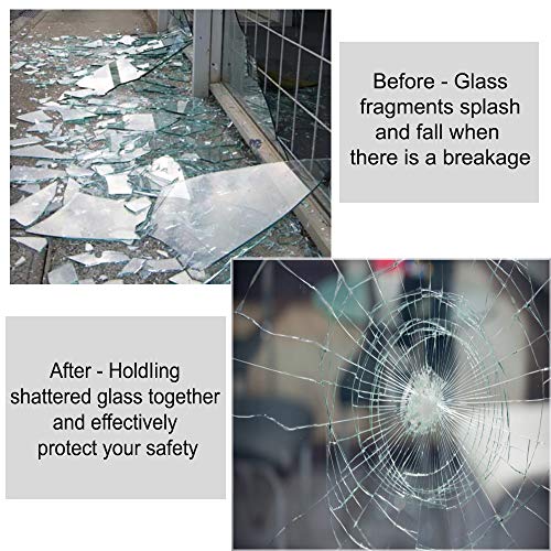 0.05mm Clear Window Security Film Adhesive Anti Shatter | Home Repair - Image 6