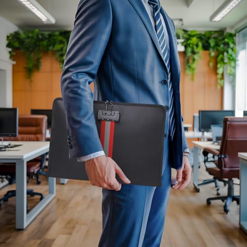 Fireproof Document Bag with Lock, Waterproof Zipper - Image 3