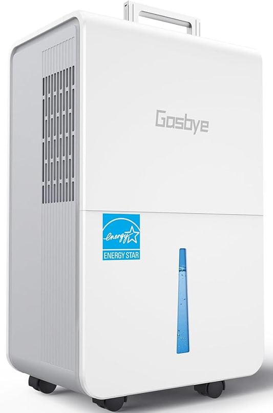 4500 Sq.Ft. 2025 Energy Star Dehumidifier for Basement & Large Rooms with Drain Hose, Max 115 Pints/Day | 45dB Quiet Compressor | 1.7 Gal Water Tank | Auto Shut-Off & Restart, White