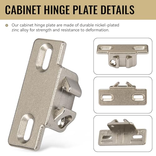 4 Pack Hinge Mounting Plate Replacement for Blum 1 3/8" - Image 5