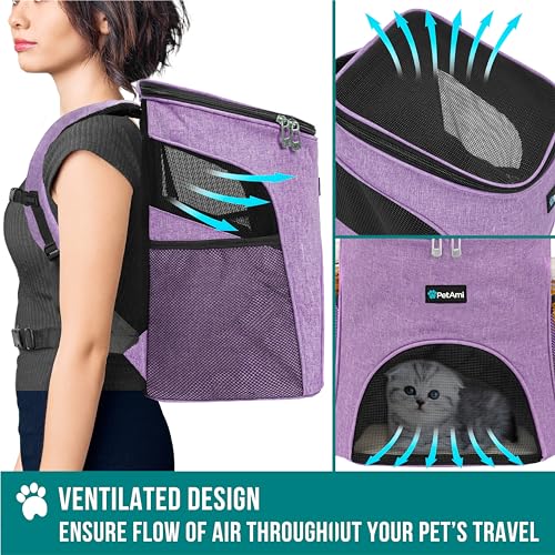 PetAmi Cat Backpack Carrier for Small Dogs and Large Cats - Image 5