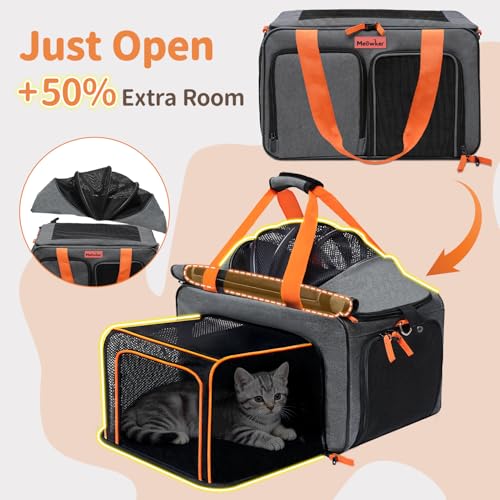 Soft Sided Cat Pet Dog Carrier, Large Airline Approved Travel Bag - Image 3