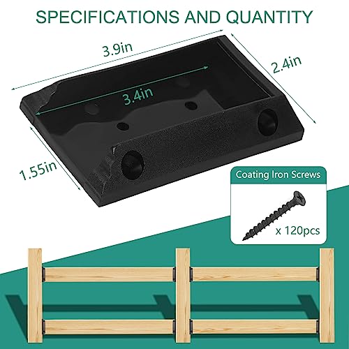 Eapele 20pcs Deck Railing Brackets Connectors for 2x4 - Image 4