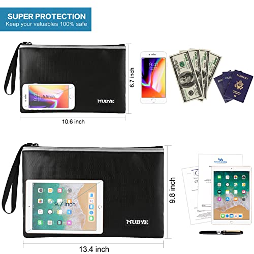 Fireproof Waterproof Money Document Bag, 2Pack - Image 4