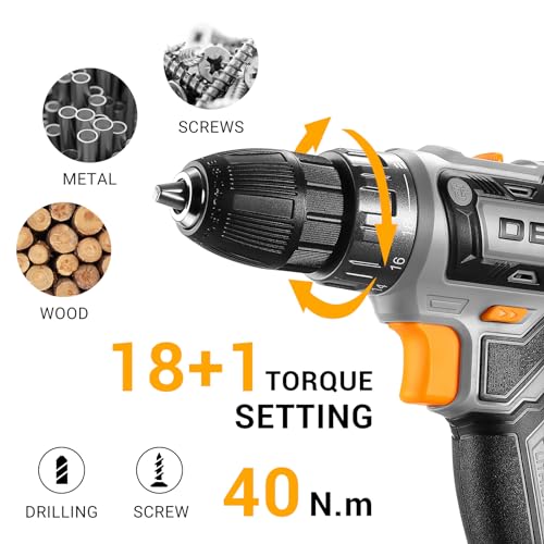 Power Drill Cordless: DEKOPRO Cordless Drill 20V Electric - Image 5