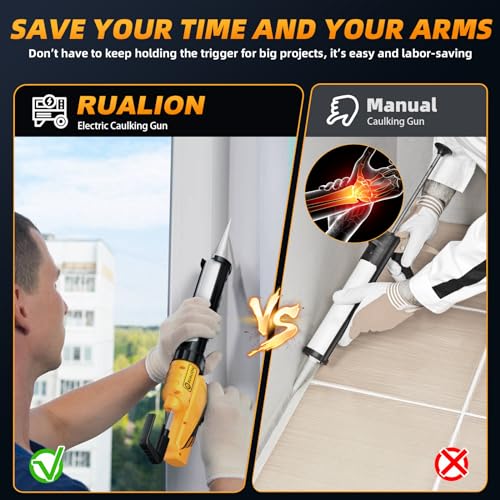 Electric Caulk Gun - Max 4000N Force, Variable Speed | Home Repair - Image 3