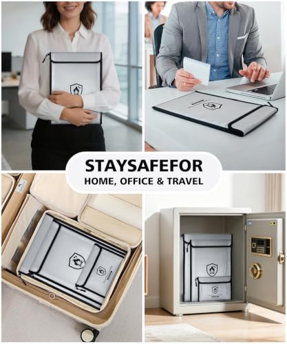 Fireproof Document Bag Box(3 Pack 2000℉), andyer 15”x - Image 7