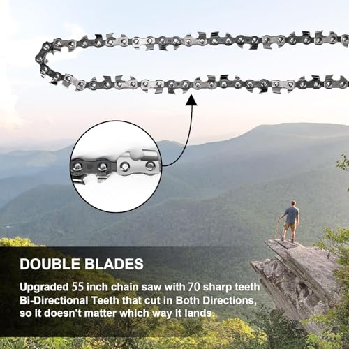 Premium 55 Inch High Limb Rope Saw with Two Ropes,70 Sharp - Image 4