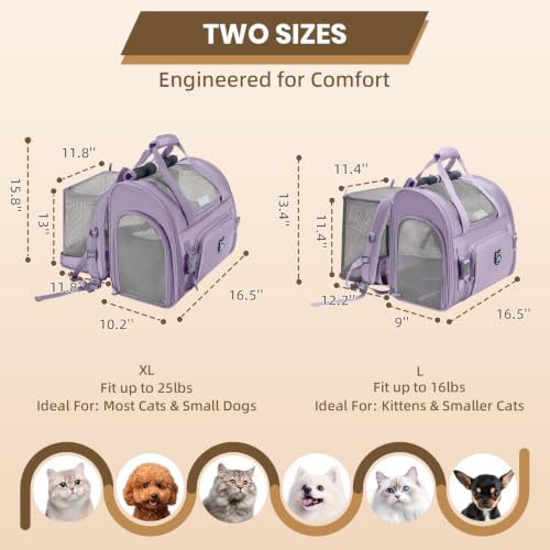 Lollimeow Cat Backpack Carrier, Large Expandable Pet | Pet Essentials - Image 3