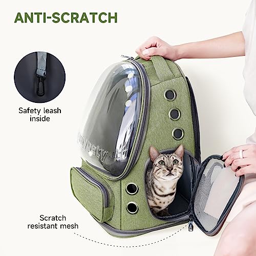 Cat Backpack Carrier, Breathable Cat Carrier Large Space - Image 5