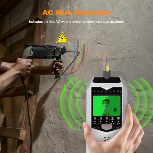 Stud Finder Wall Scanner, 5 in 1 Stud Detector with Smart - Image 6