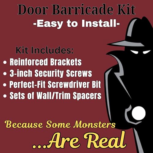 Door Barricade Security Bracket Kit with Install Hardware - Image 4
