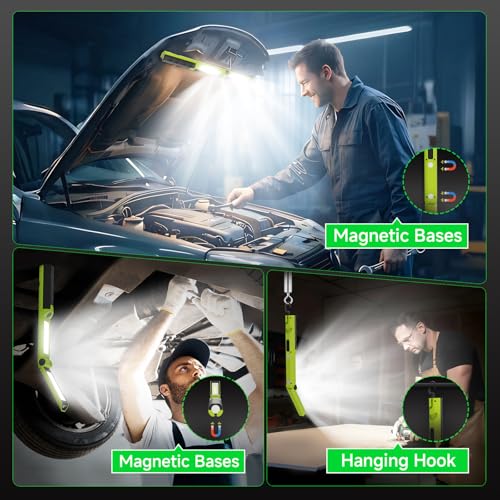 2 PCS Work Light Magnetic,2600ML LED Mechanic Lights - Image 6