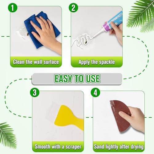 12 Pcs Drywall Repair Kit, 3 x 3.5 oz Wall Repair Paste | Home Repair - Image 7