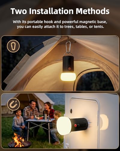 EZVALO LED Rechargeable Camping Lantern, 6000mAh Emergency - Image 7