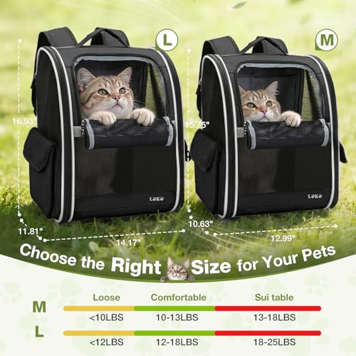 Lekereise Dog Carrier Backpack for Small Medium Dogs Cats - Image 5
