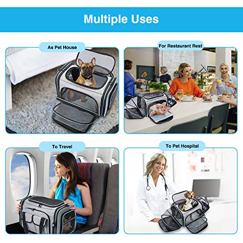 Airline Approved Pet Carrier, Large Soft Sided Pet Travel - Image 5
