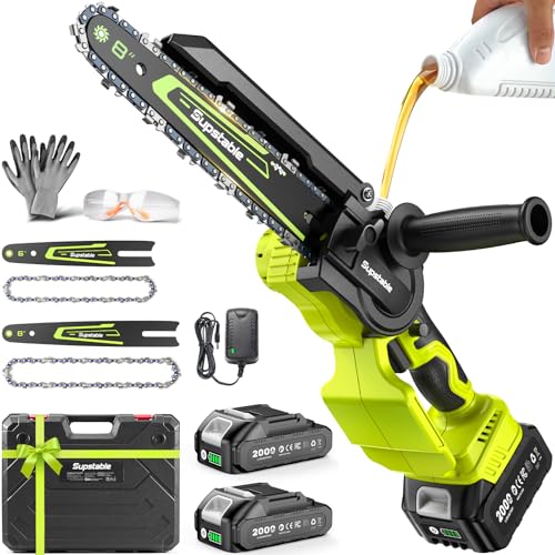 Mini Chainsaw Cordless, 8 Inch & 6 Inch Electric Chainsaw - Image 2
